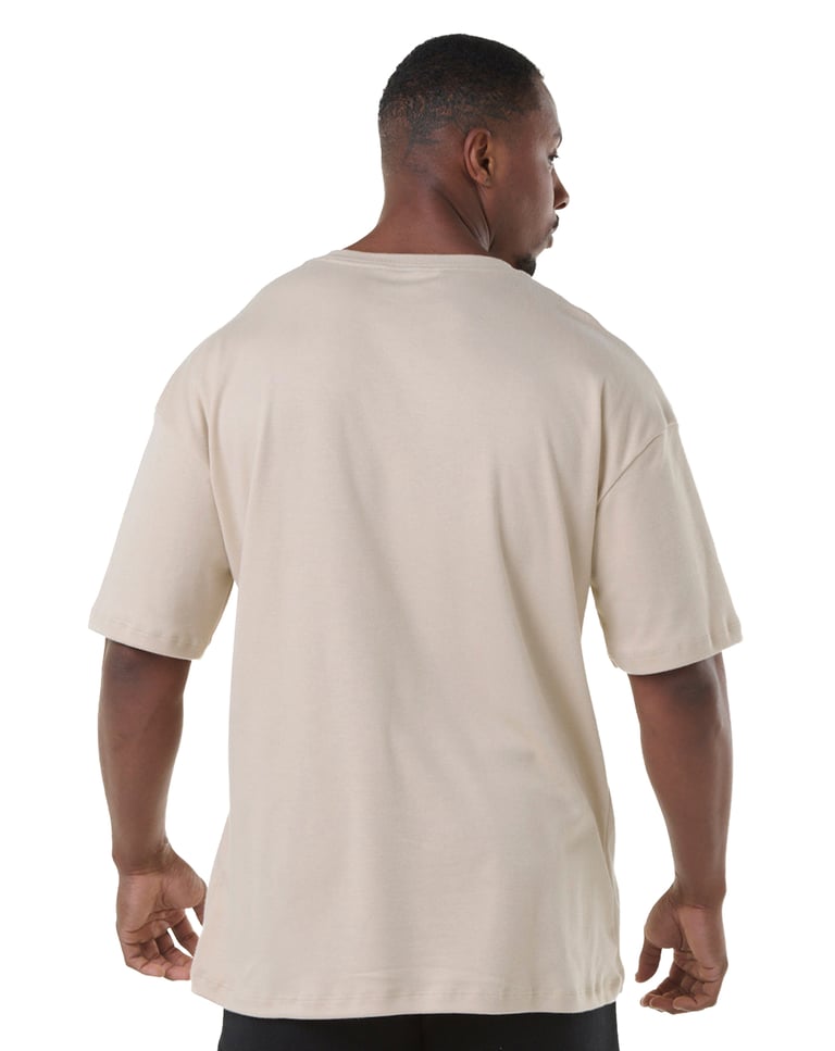 Camiseta Oversized Masculina - Areia
