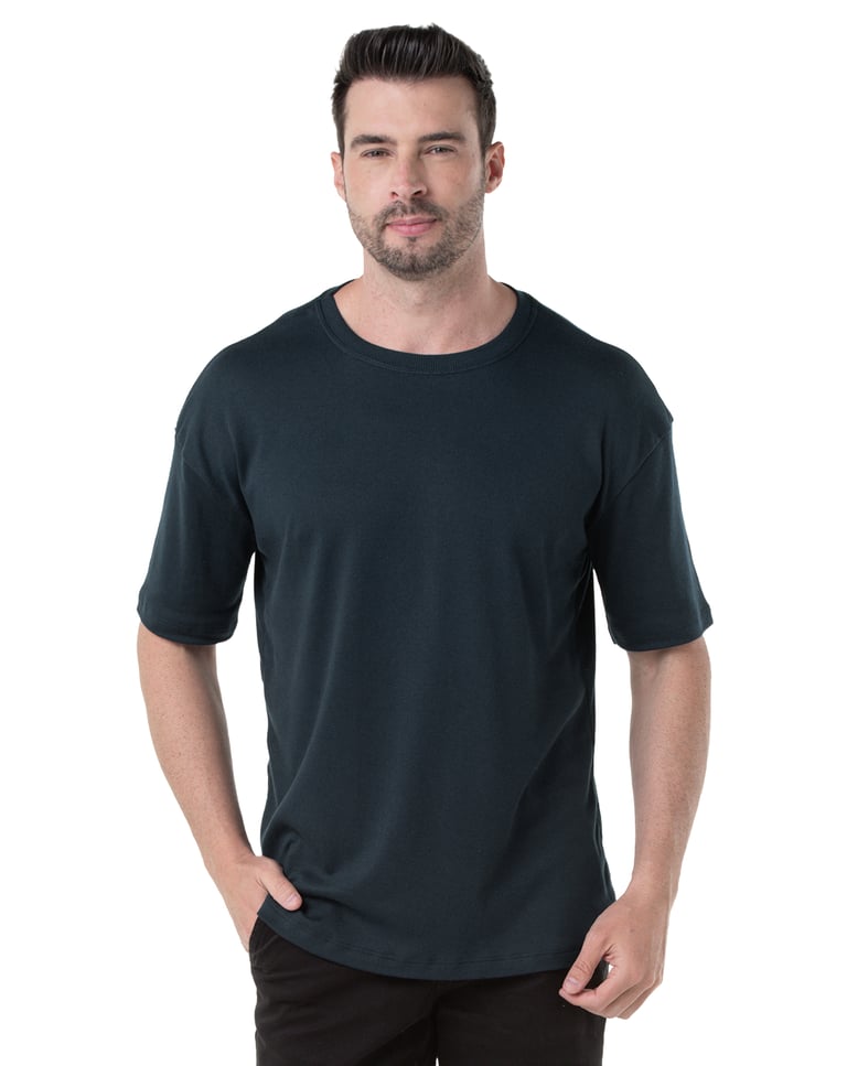 Camiseta Oversized Masculina - Cinza Chumbo
