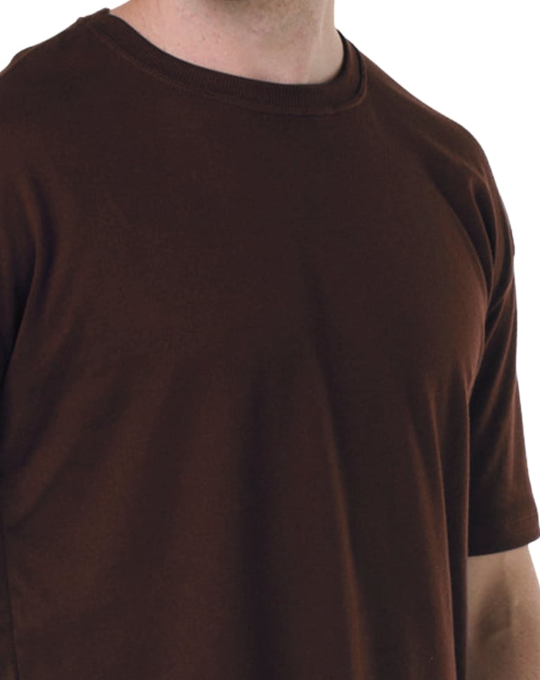 Camiseta Oversized Masculina - Marrom