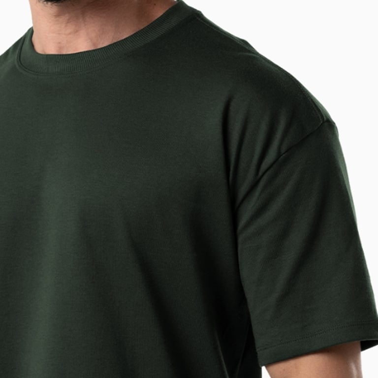 Camiseta Oversized Masculina - Verde Militar