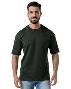 Kit 3 Camisetas Oversized Masculinas - Preto + Areia + Verde Militar
