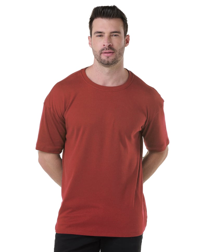 Kit 3 Camisetas Oversized Masculinas - Preto + Azul Marinho + Carmim